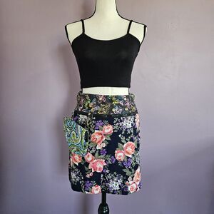 OS SoHo Chick Vintage Y2K 2000s Boho Streetwear Reversible Wrap Cargo Skirt